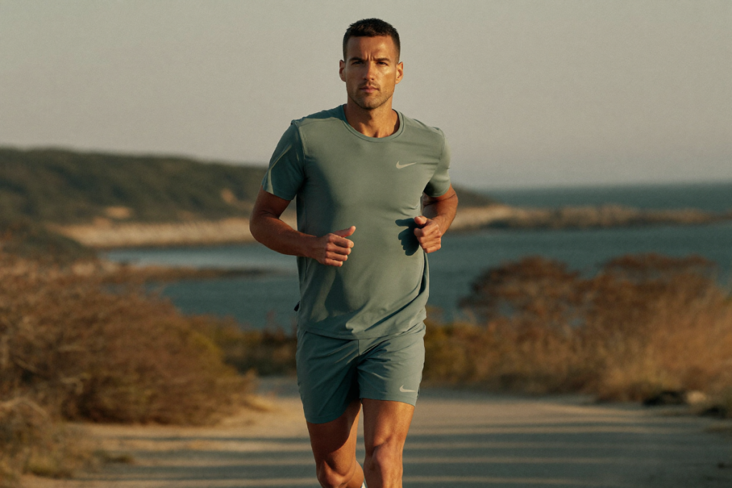 An active man maintaining his health