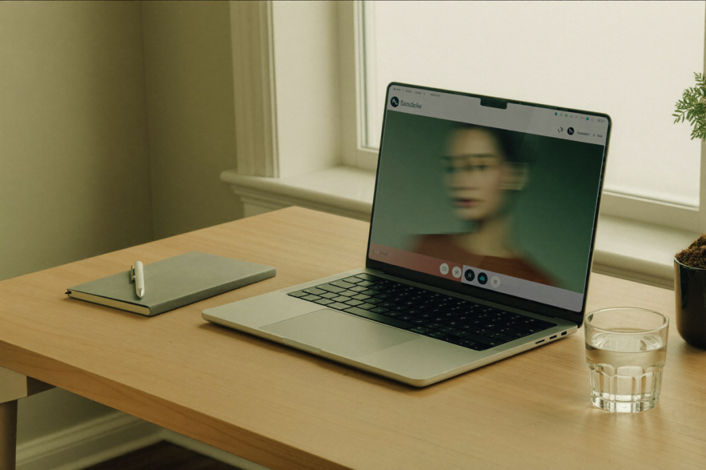 Telehealth desk setup representing the legal way to get sermorelin online through a licensed provider